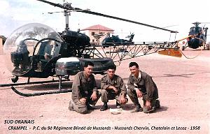 Crampel - P.C. 9e Hussards - Chervin- Chatelain- Lecoz- oct 1958